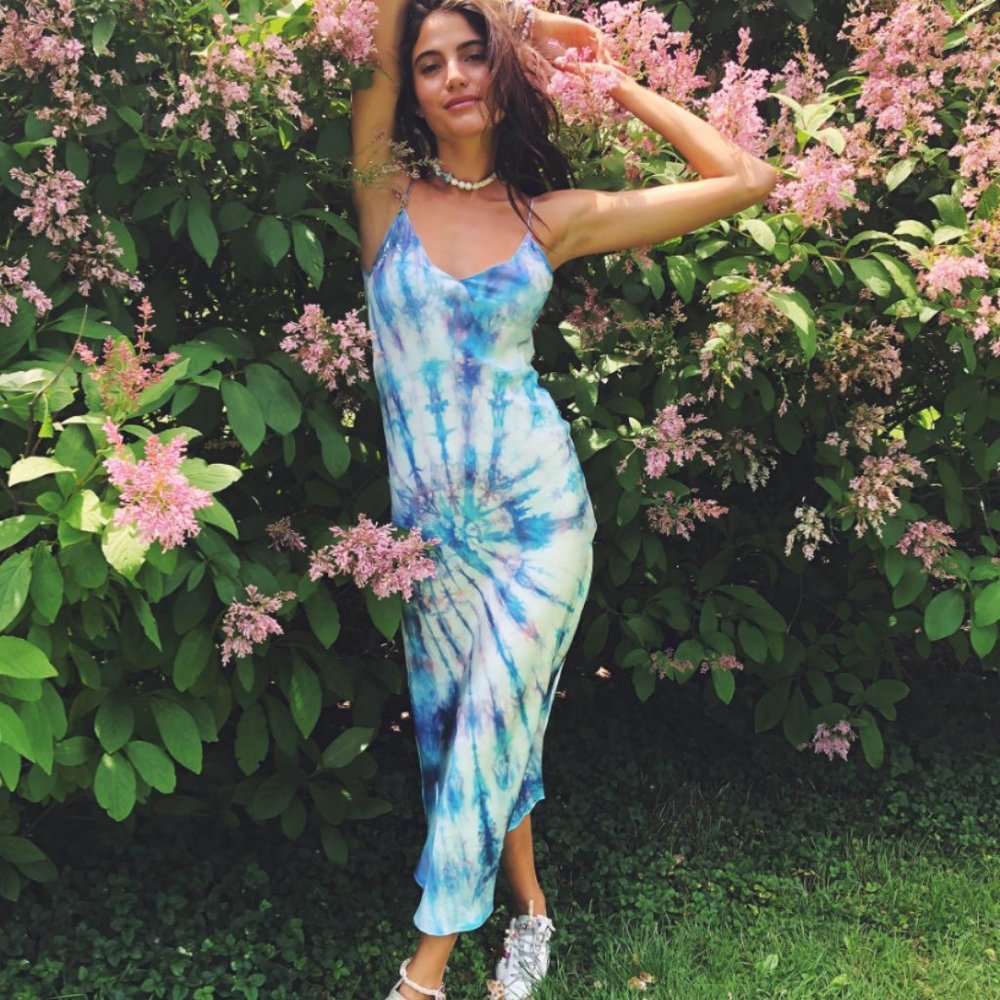 dannijo tie dye mid dress S NWOT